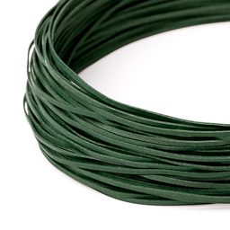 Flat leather strap 110cm green no.6
