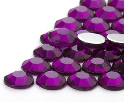 Nalepovací akrylové kameny kulaté 10mm lila