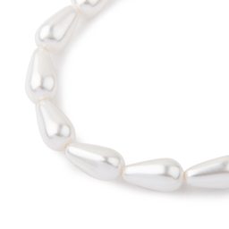 Voskové perličky 15x8mm biele