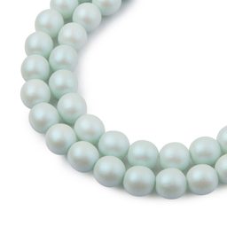 České stláčané korálky Manumi 8 mm pearl mint