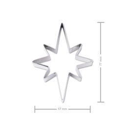 Vykrajovačka hviezda osemcípa 57×77mm