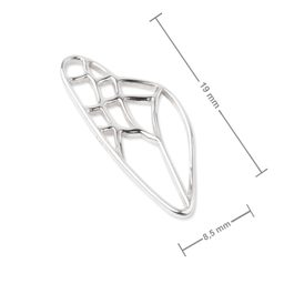 Amoracast pendant butterfly wing 19x8,5mm silver