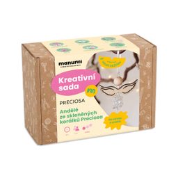 Manumi kreativní sada na výrobu andělů ze skleněných korálků Preciosa
