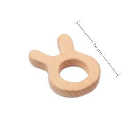 Wooden teether bunny 60mm