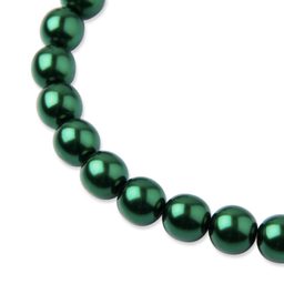 Voskové perle 10mm Emerald