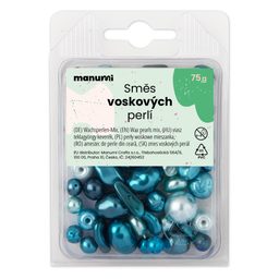 Glass pearls mix turquoise