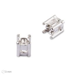 Krapnička kulatá ø3mm stříbrná