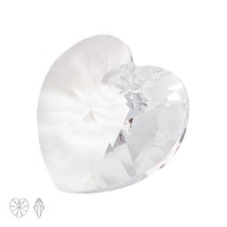 Preciosa MC přívěsek srdce MAXIMA 14 mm Crystal