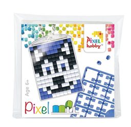 Pixel kľúčenka husky alebo kosatka