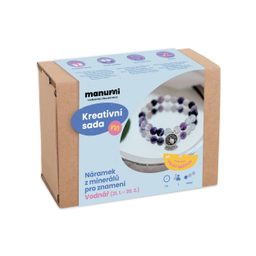 Manumi kreativní sada na výrobu náramku z minerálů se znamením zvěrokruhu Vodnář