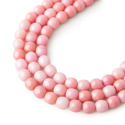 Manumi české sklenené stláčané guľôčky Light Rosaline 6mm č.7