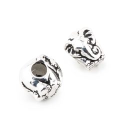 TierraCast korálik Elephant Euro starostrieborný