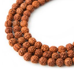 Bead from Rudraksha seed colored 7mm