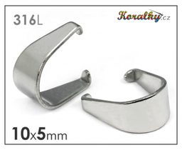 Jewellery pendant bail 316L 10x5 mm
