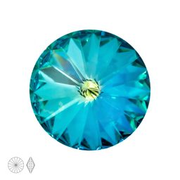 Preciosa MC Rivoli MAXIMA SS47 Crystal Bermuda Blue