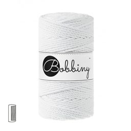 Bobbiny Macramé příze Regular 3PLY 3mm White