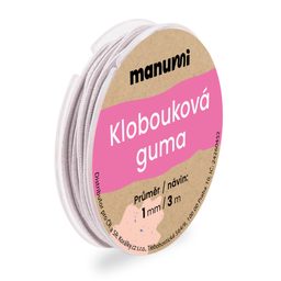 Klobouková guma 1 mm/3m šedá č. 11