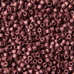 Rokajlové korálky - Miyuki Delica 11/0 (DB-1167) Galvanized Matte Berry