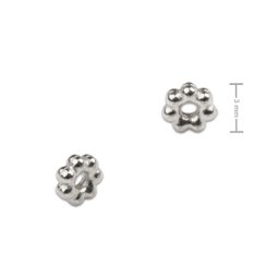 Distanční kroužek z chirurgické oceli květina 3 mm