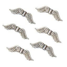 Andělská křídla 23x7x3 mm stříbrná č. 9
