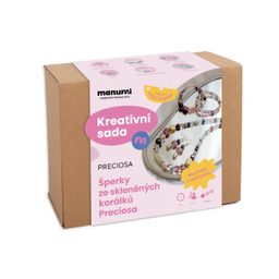 Manumi kreativní sada na výrobu šperků ze skleněných korálků Preciosa