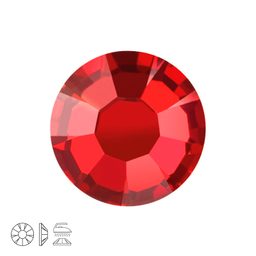 Preciosa MC nažehlovací šatonová růže MAXIMA SS16 Red Velvet