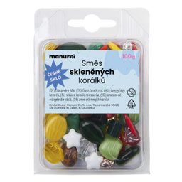 Manumi mix of Czech glass beads Christmas