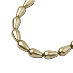 Preciosa Pear pearl 10x6mm Pearl Effect Light Green