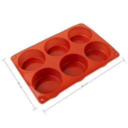 Silicone mould for casting creative clay circle 6pcs