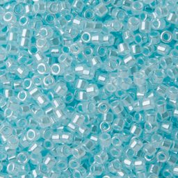 Rokajlové korálky - Miyuki Delica 11/0 (DB-239) Lined Crystal Light Aquamarine