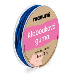 Klobouková guma 1 mm/3m modrá č. 7