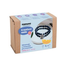 Manumi kreativní sada na výrobu náramku z minerálů se znamením zvěrokruhu Váhy