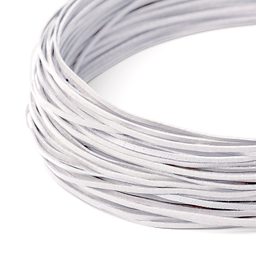 Manumi plochý kožený řemínek 110 cm bílý