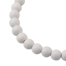 Manumi czech wooden beads 10 mm white