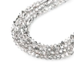 Manumi czech crystal bicone beads 4 mm Crystal Labrador half