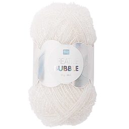 Rico design háčkovací příze na výrobu žínek Creative Bubble odstín 001 bílá