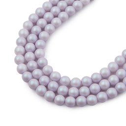 České stláčané korálky Manumi 4 mm pearl violet