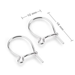 Tortițe închise pentru cercei din argint 18x12mm nr.27