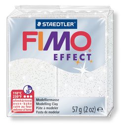 FIMO Effect 56g (8020-052) biela s trblietkami