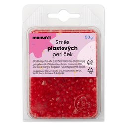 Acrylic faceted beads 4-8 mm red