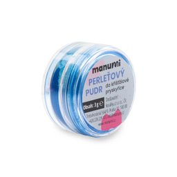 Perleťový púder do krišťalovej živice modrý 3g