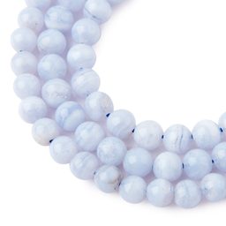 Minerálne koráliky Modrý krajkový achát 8mm