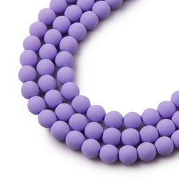 České stláčané korálky Estrela BONDELI 6 mm soft violet