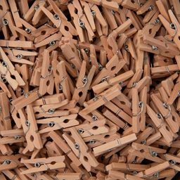 Wooden decorative pegs natural 30x4mm