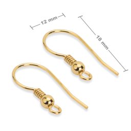 Tortițe din argint pentru cercei 18x12mm placate cu aur de 24K nr.611