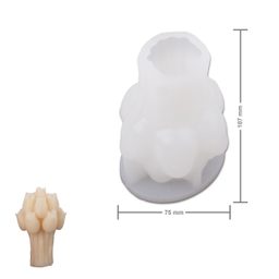 Manumi silikonová forma na odlévání kreativní hmoty 75 x 107 mm ve tvaru kytice tulipánů