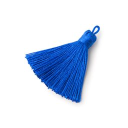 Bižuterní střapec 3,5cm modrý