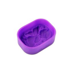Silicone mould for casting soap mass with an angel design