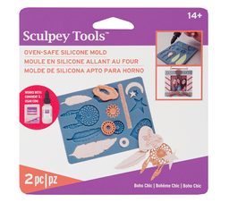 Sculpey silicone mould Boho