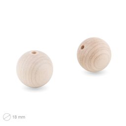Wooden raw beads 18mm